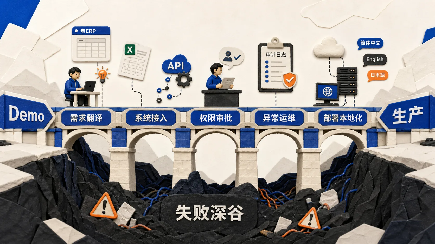 AI Agent从Demo到生产必须跨过的五座桥