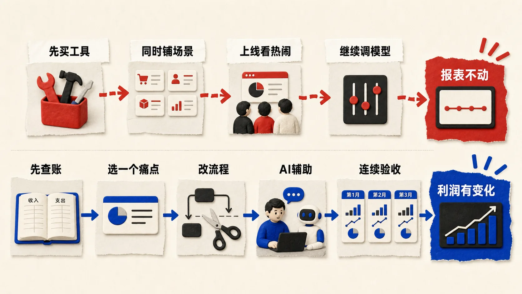 企业AI落地的错误顺序与正确顺序