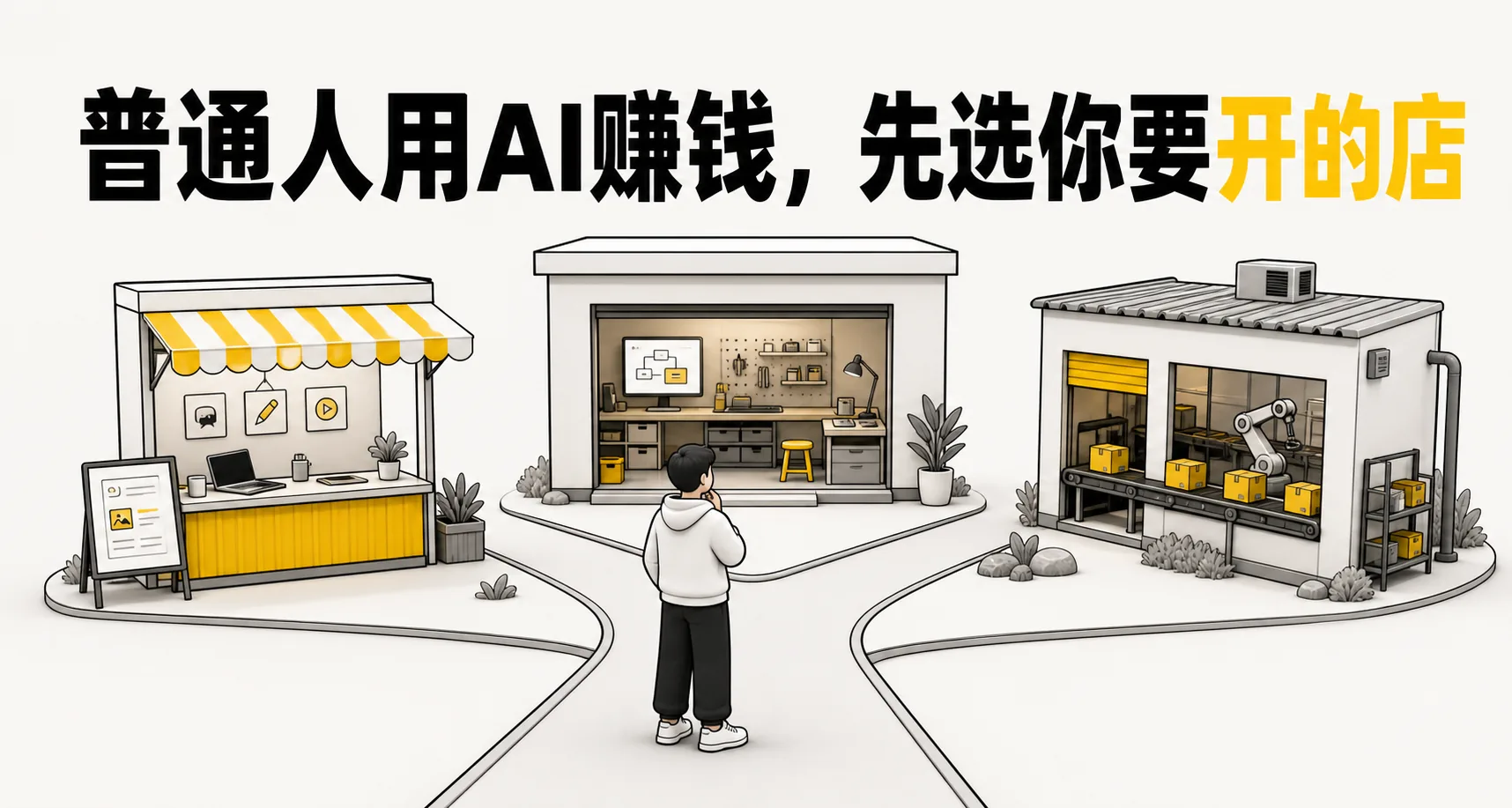 普通人用AI赚钱，先选你要开的店