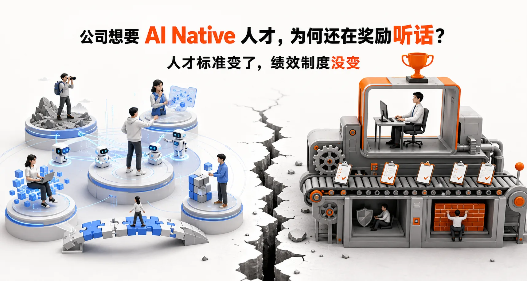 AI Native 人才蓝图和旧绩效机器之间出现巨大裂缝