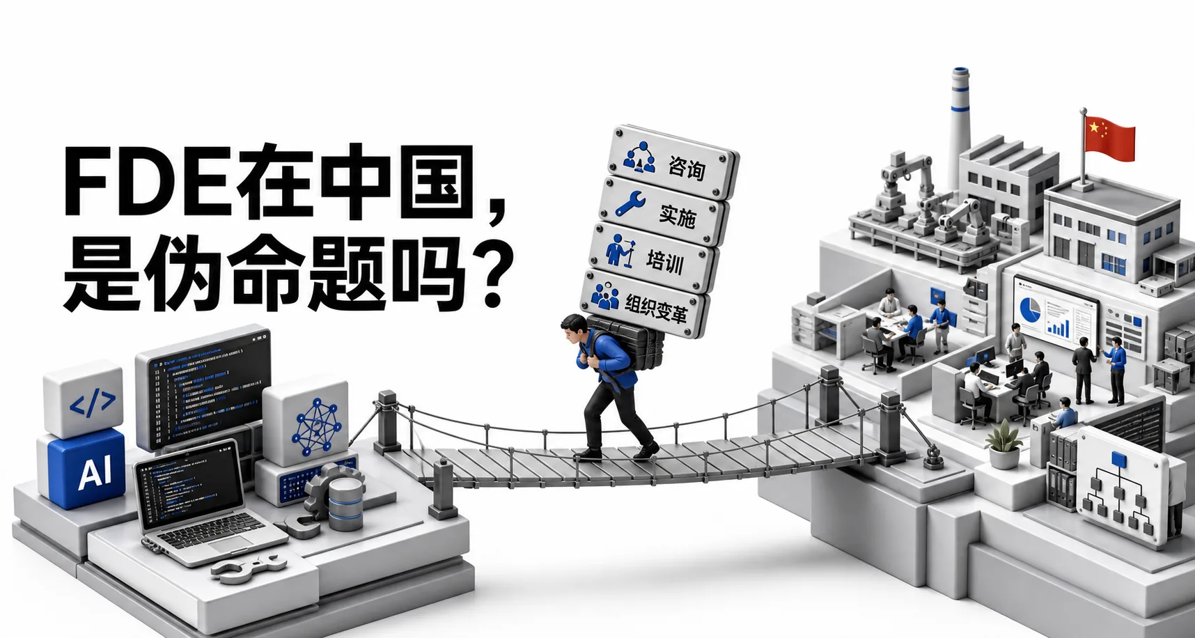 一名 FDE 背负咨询、实施、培训与组织变革，连接 AI 技术和企业现场