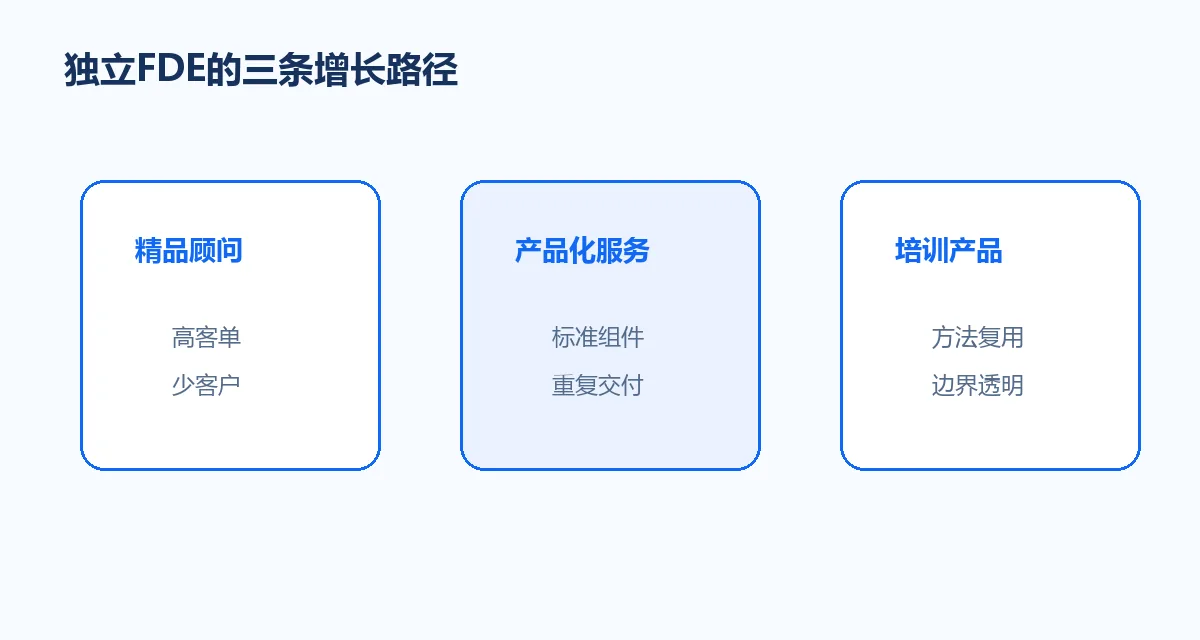 独立FDE的三条增长路径