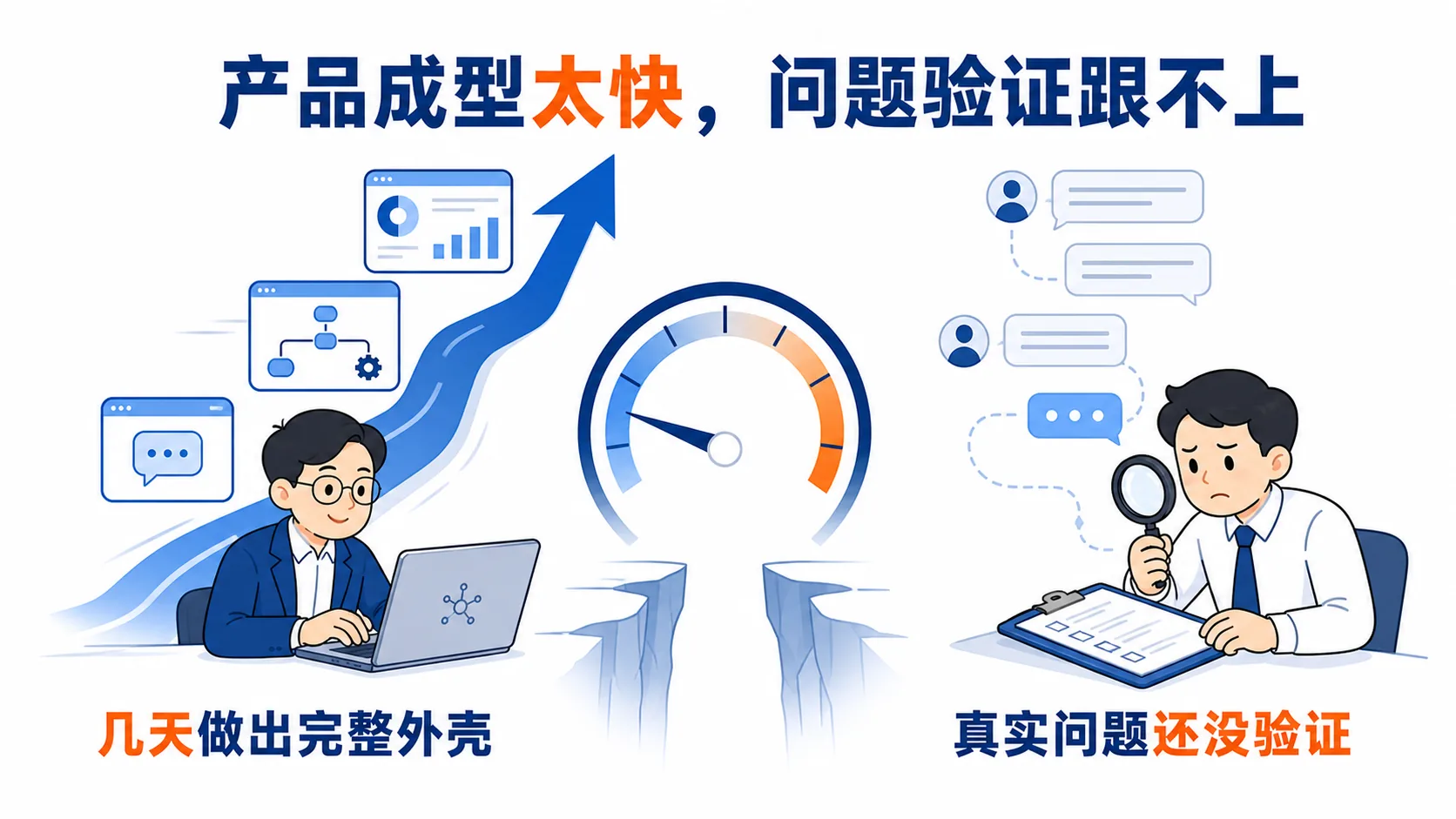 产品成型速度超过问题验证速度