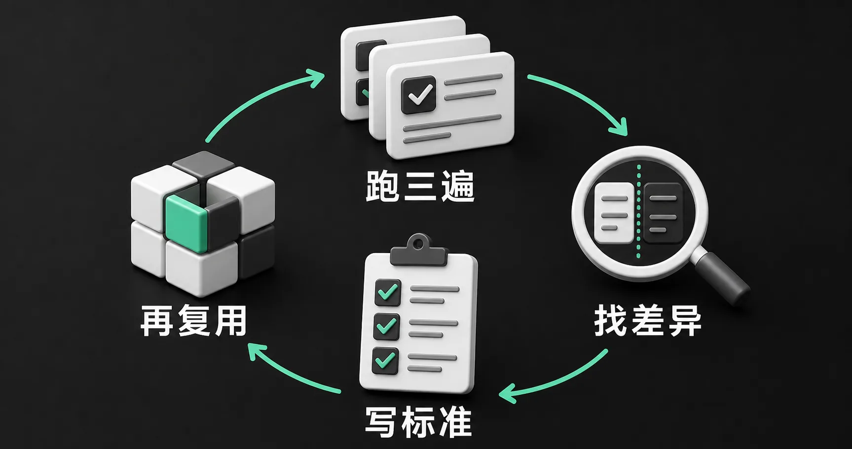把重复任务沉淀成Skill：跑三遍、找差异、写标准、再复用